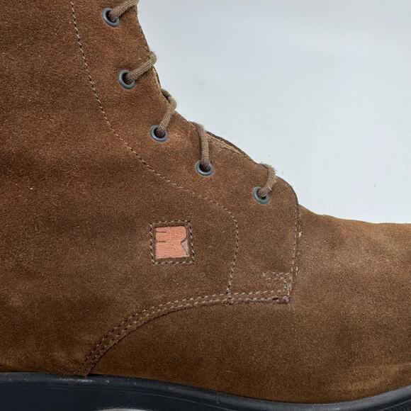 FRATELLI ROSSETTI Chocolate Brown Suede Knee-High Riding Boots - Picture 9 of 13